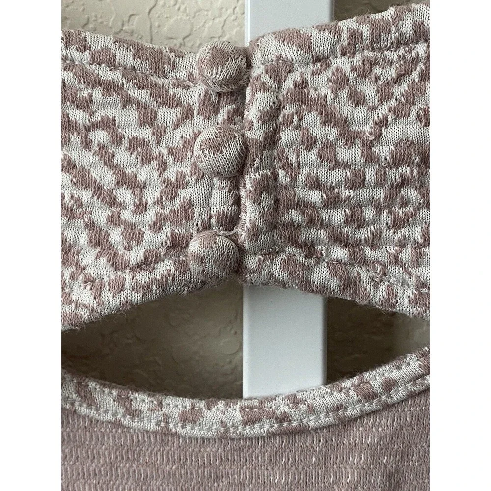 Free People Embellished Skater Mini Dress Size XS Purple White Jeweled‎ Knit